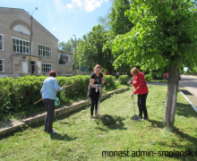 экологический субботник в п. Монастырщина - фото - 7