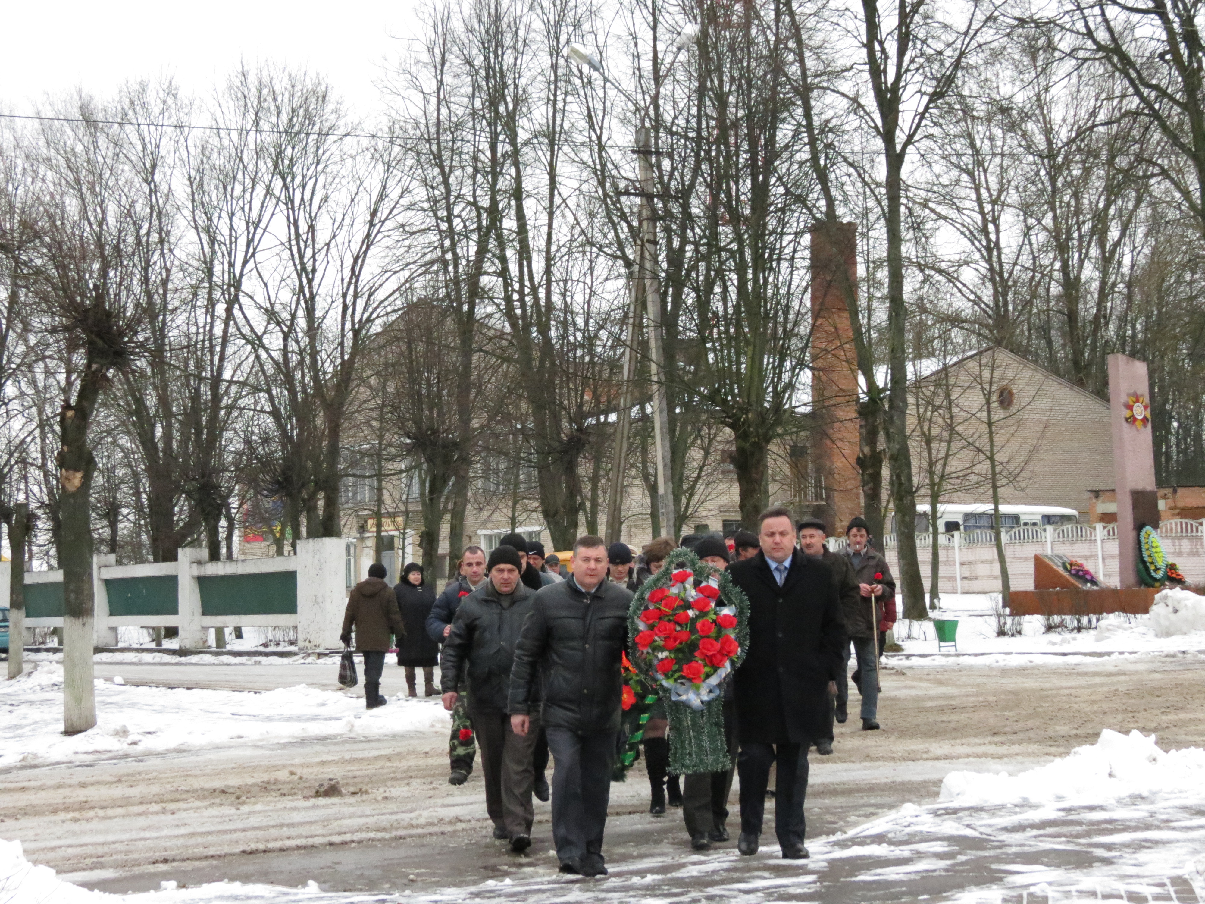 В Монастырщине прошел митинг, посвященный Дню памяти  воинов-интернационалистов