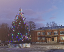 на центральной площади поселка установили Новогоднюю ель - фото - 2